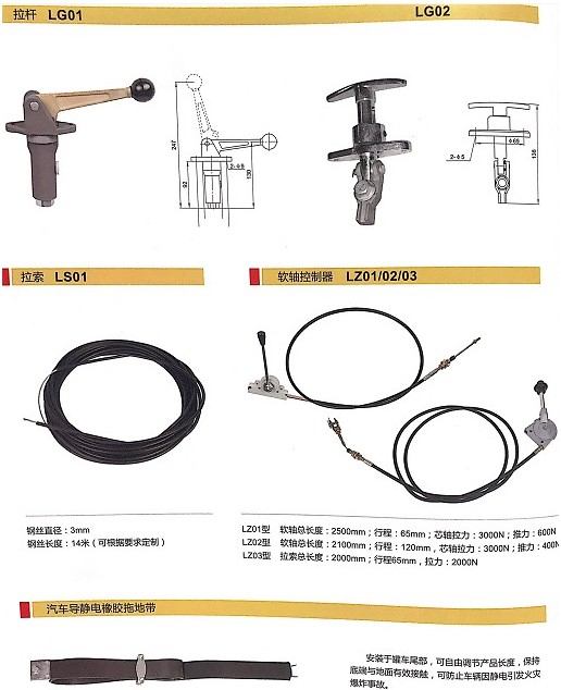 浙江嘉隆拉桿_拉索_軟軸控制器_汽車導(dǎo)靜電橡膠拖地帶 浙江嘉隆拉桿_拉索_軟軸控制器_汽車導(dǎo)靜電橡膠拖地帶